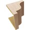 Ekena Millwork 11"W x 11"D x 11"H Wide Newport Rough Cedar Woodgrain TimberThane Corbel, Primed Tan CORUR11X11X11NEWRCPR - alternate 6